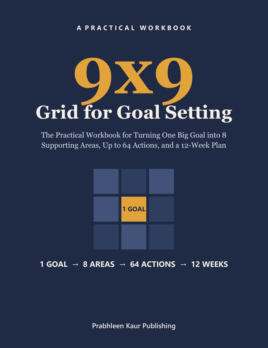 Cover of 9x9 Grid for Goal Setting