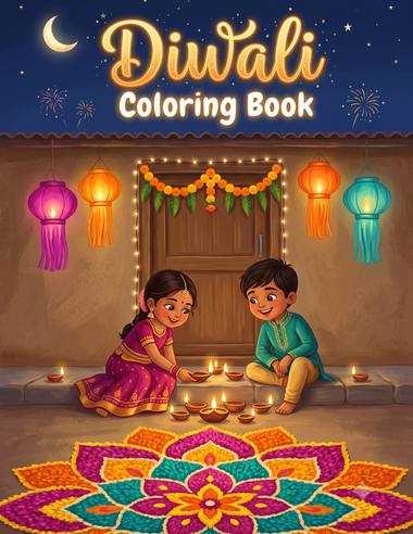 Cover of Diwali Coloring Book