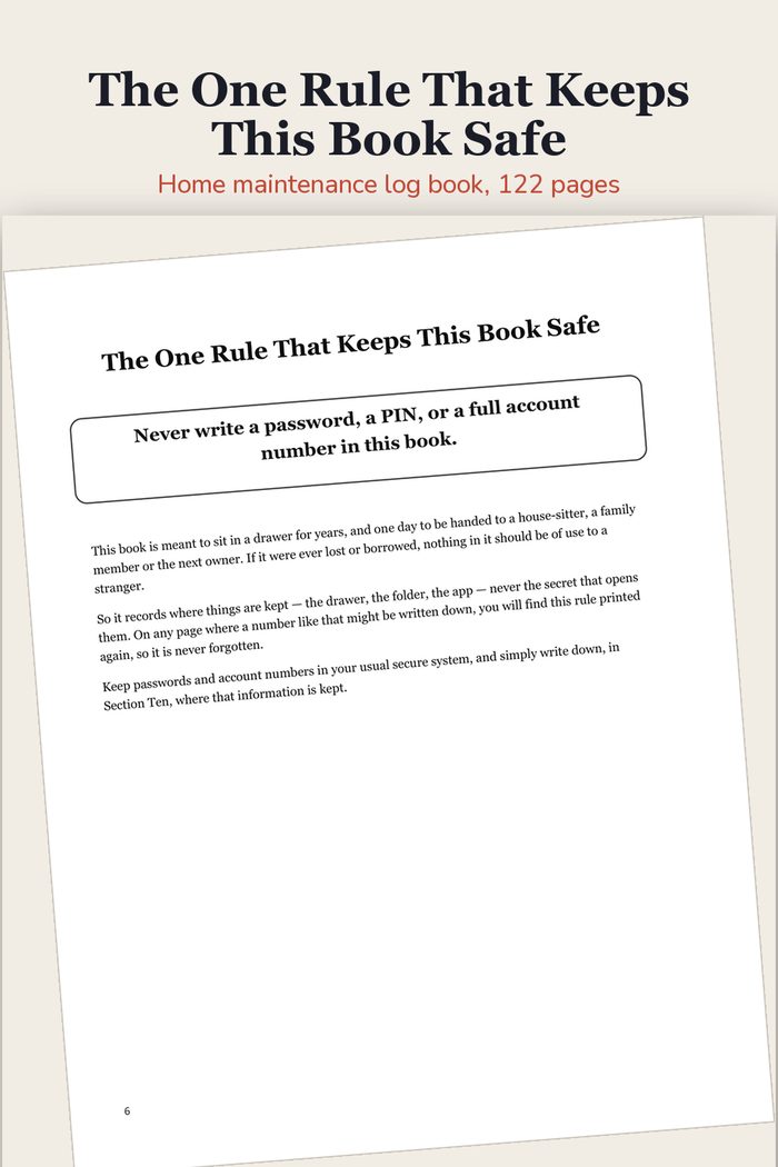 The One Rule That Keeps This Book Safe