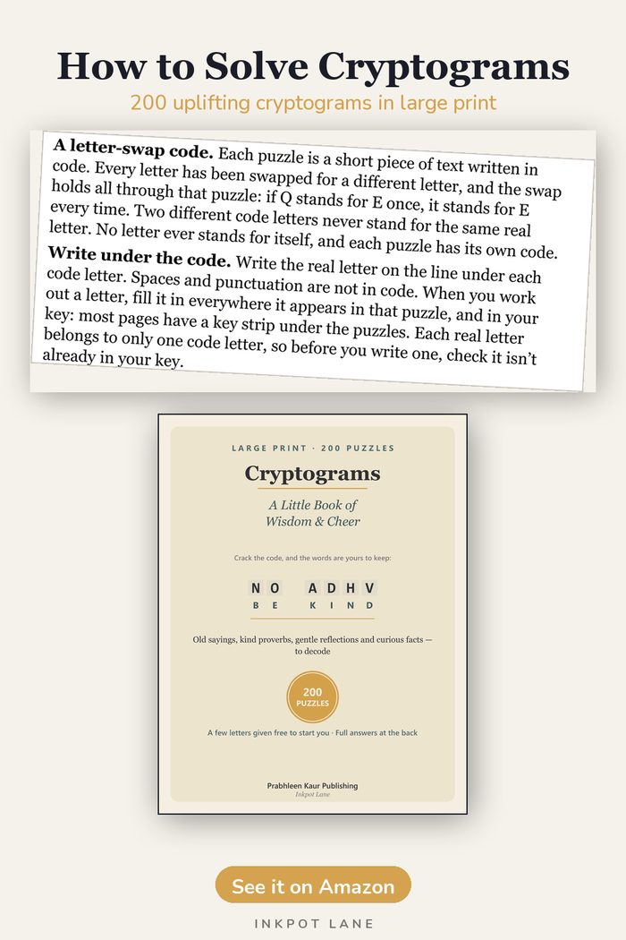 How to Solve Cryptograms