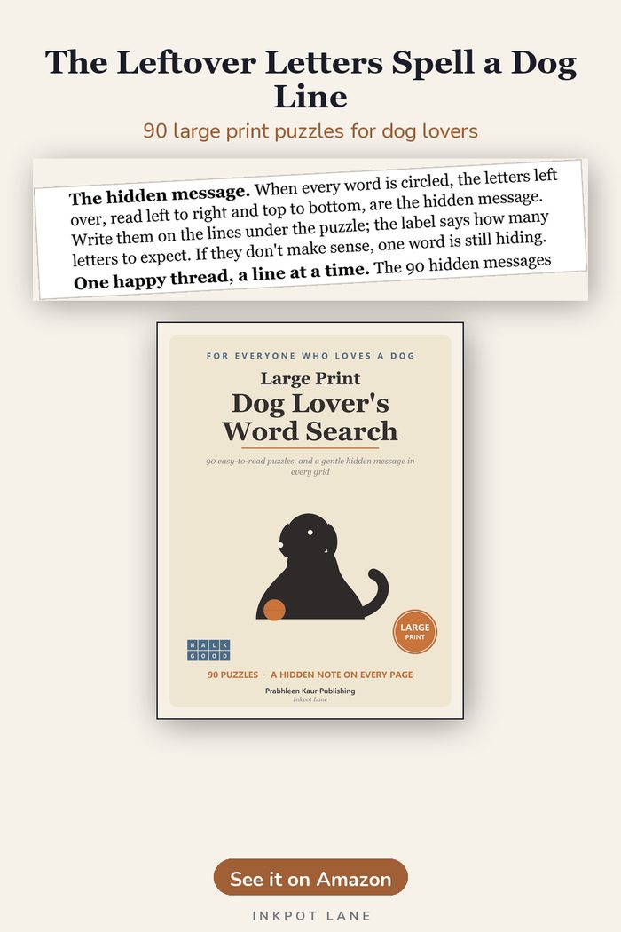 The Leftover Letters Spell a Dog Line