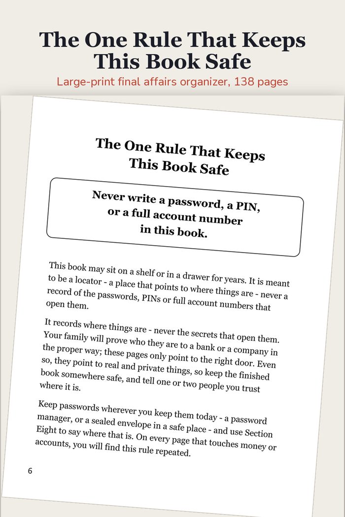 The One Rule That Keeps This Book Safe