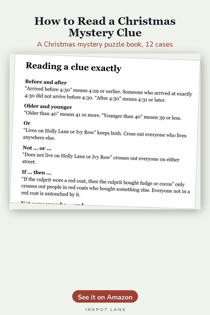 How to Read a Christmas Mystery Clue